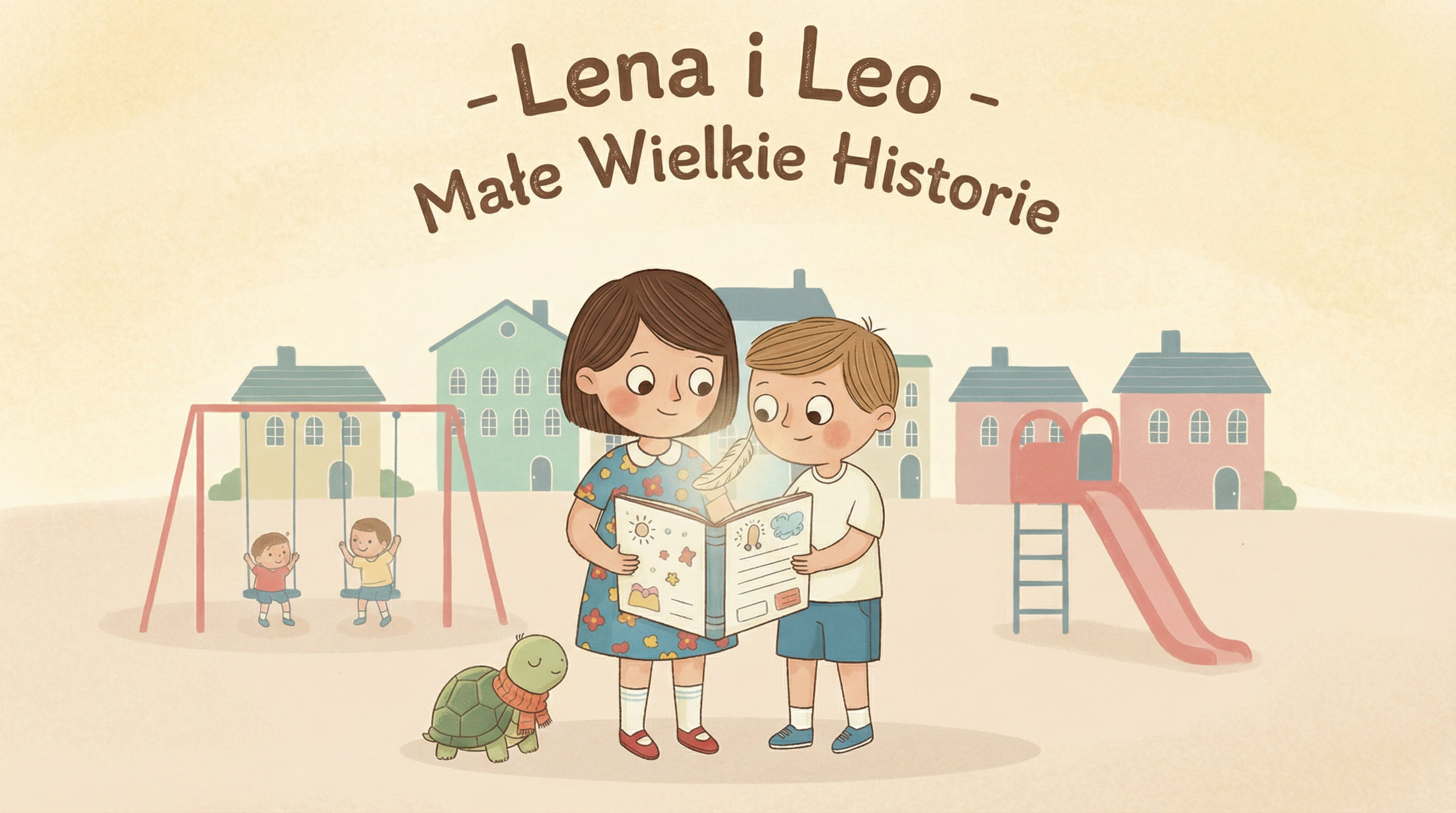 Okładka serii „Lena i Leo – Małe Wielkie Historie”